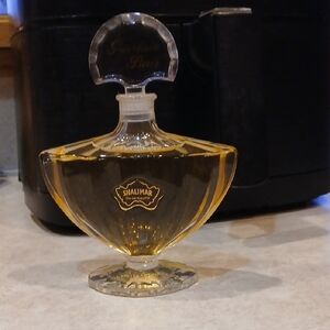 Guerlain Shalimar Gold And Clear Perfume Bottle 4.2 Oz